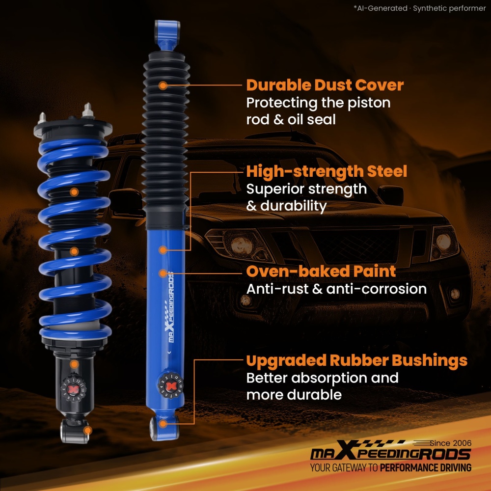Front Leveling Strut 2.5-3.5 Lift Kit compatible for Nissan Frontier 4WD 2005-2026