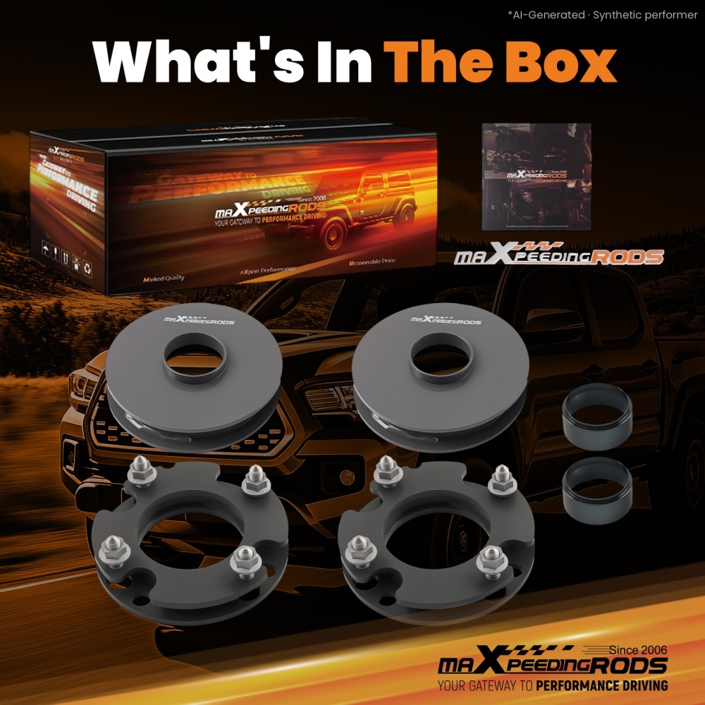 Coil Spring Spacers 3F 2R compatible for Toyota Tacoma 2WD/4WD 2024+ Suspension