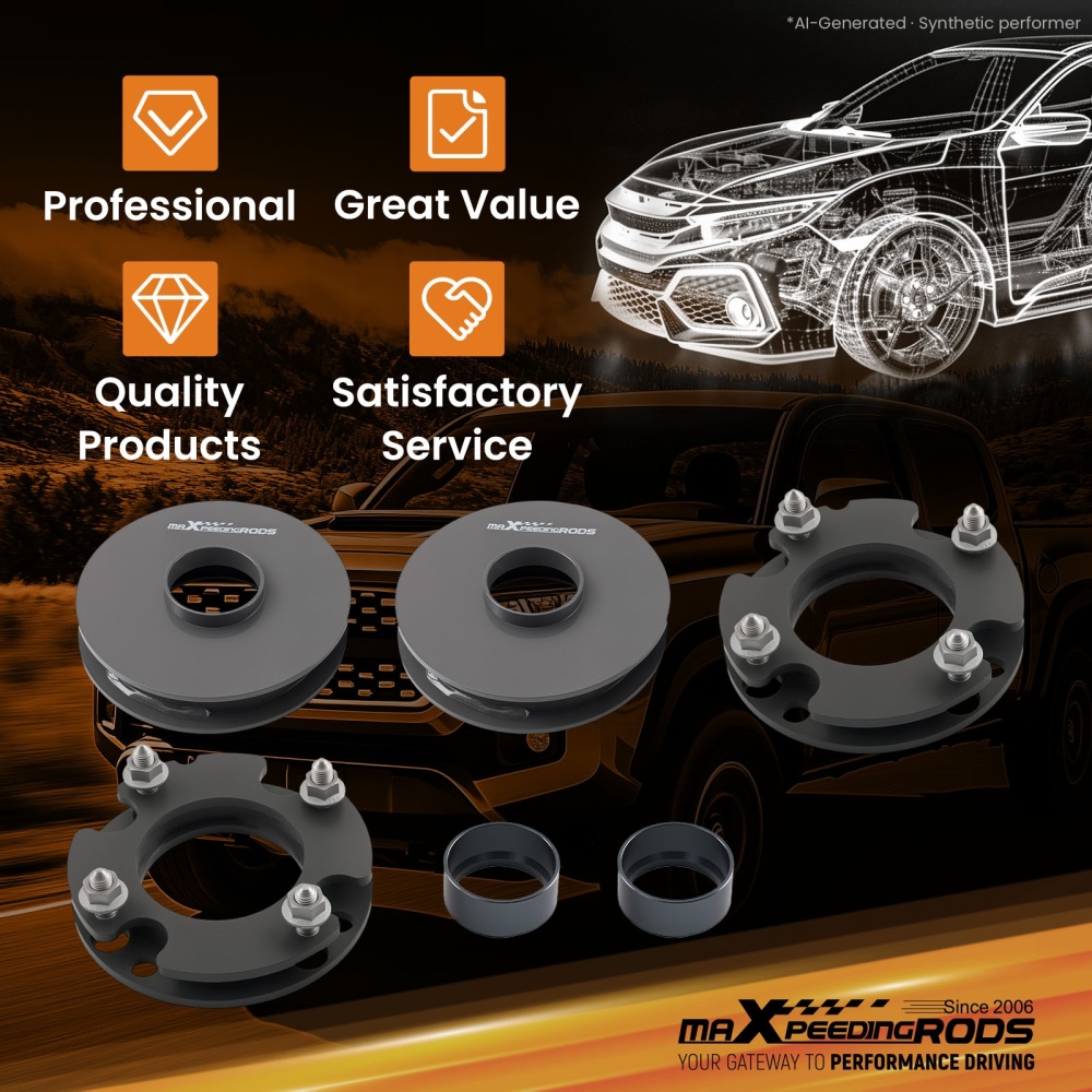 Coil Spring Spacers 3F 2R compatible for Toyota Tacoma 2WD/4WD 2024+ Suspension