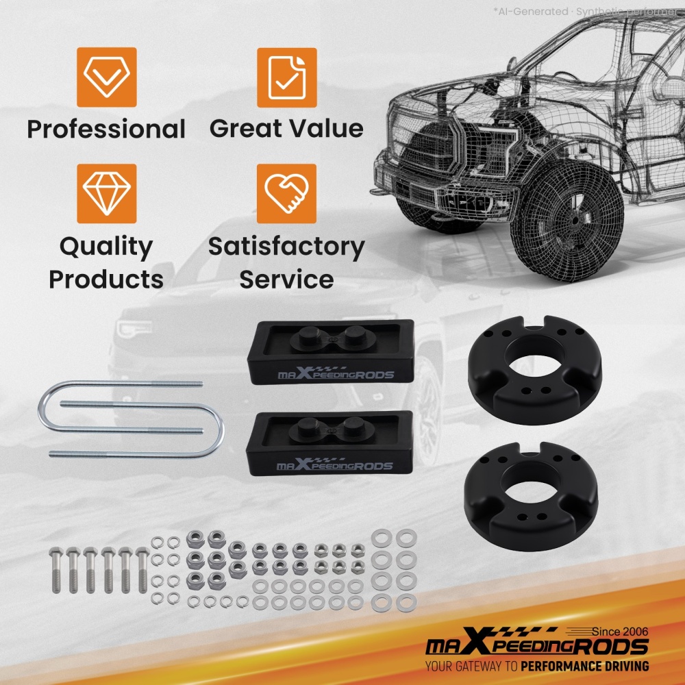 2 Suspension Lift Kit compatible for Ford F-150 4WD/RWD 2021-2026 Leveling Spacers