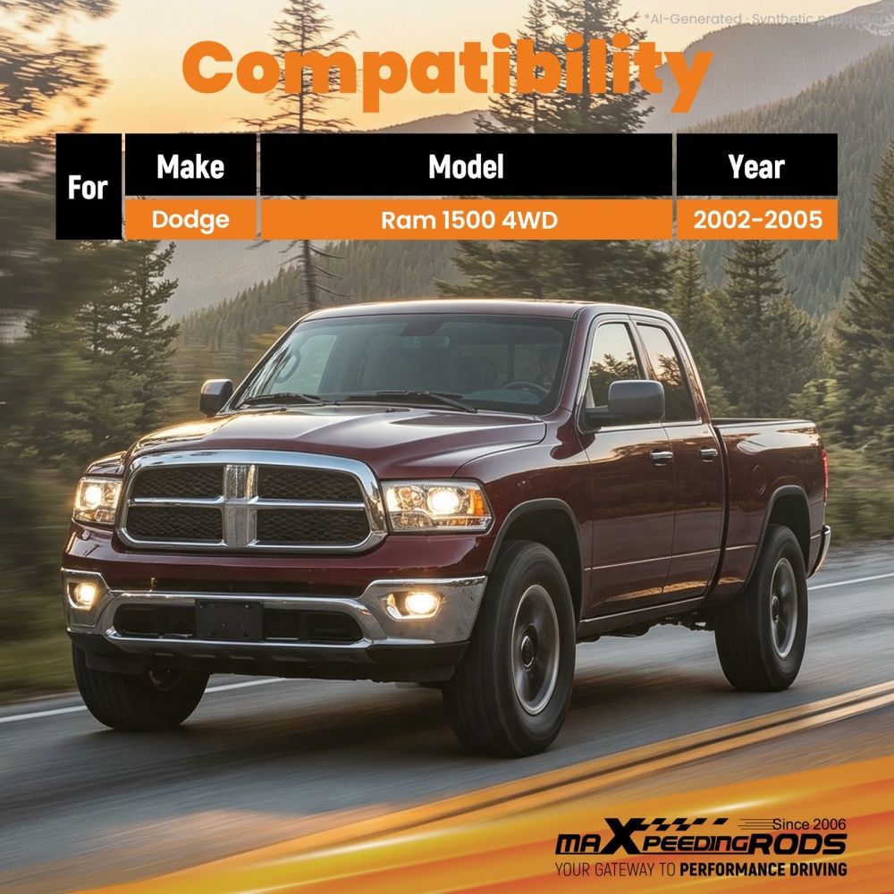 3 Inch Front Rear Leveling Kit compatible for Dodge Ram 1500 4WD 2002-2005 Lift Block