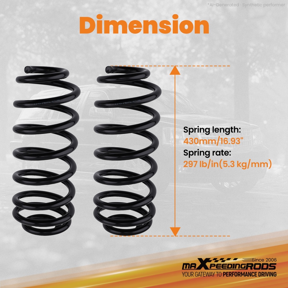 1-3 Rear Lift Coil Springs for scalade/Compatible for Chevrolet Tahoe/GMC Yukon 00-23