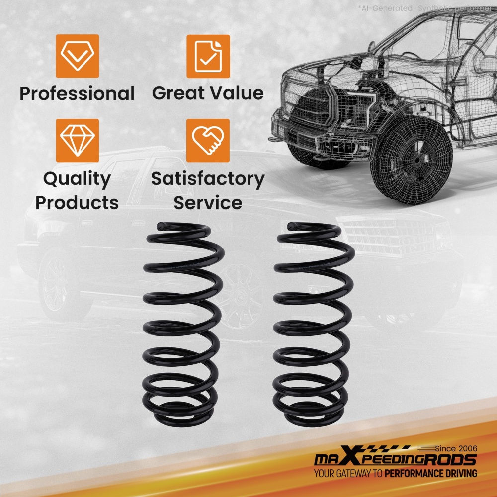 1-3 Rear Lift Coil Springs for scalade/Compatible for Chevrolet Tahoe/GMC Yukon 00-23