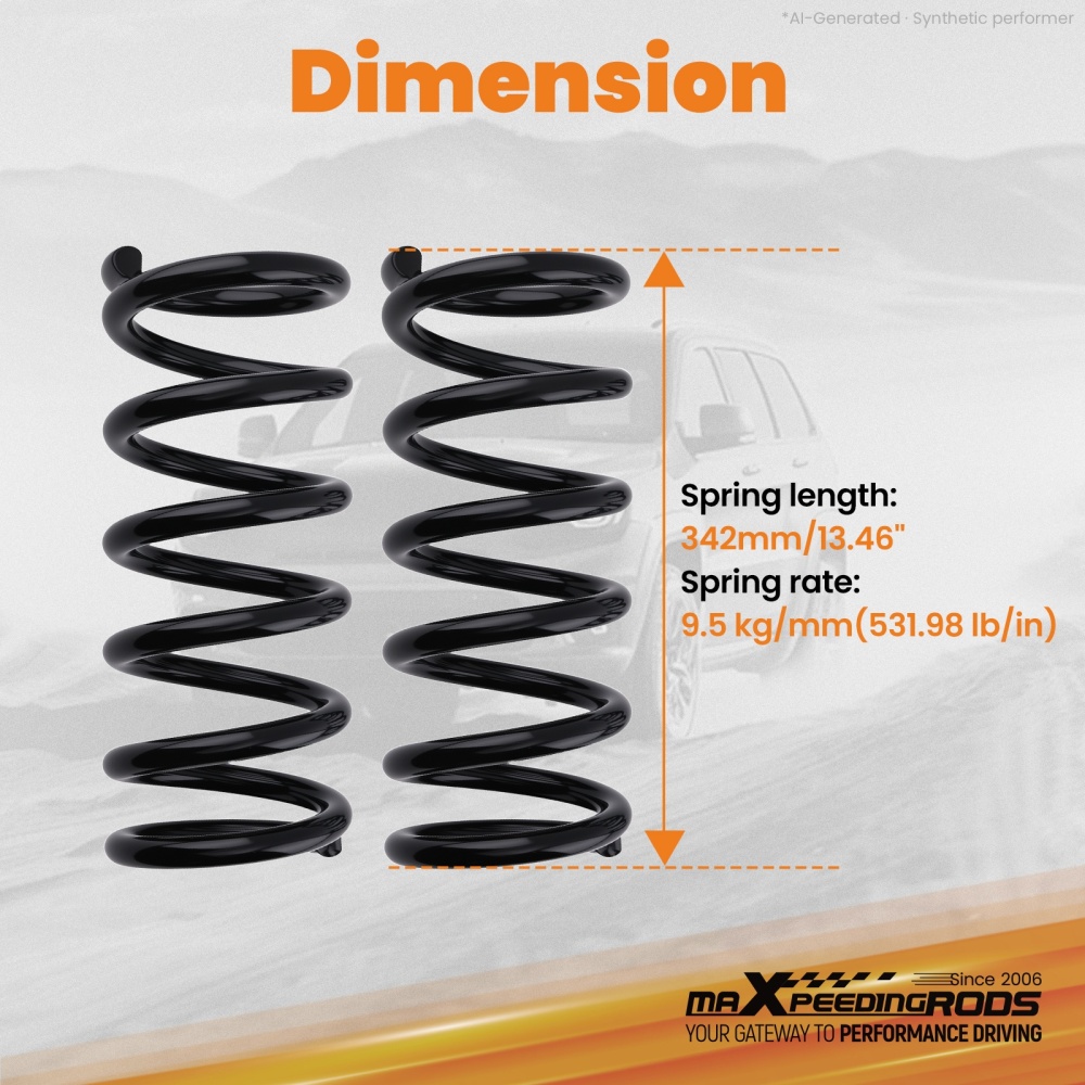 3 Front Suspension Coil Spring Lift compatible for Dodge Ram D250/D350 1972-1993 2WD