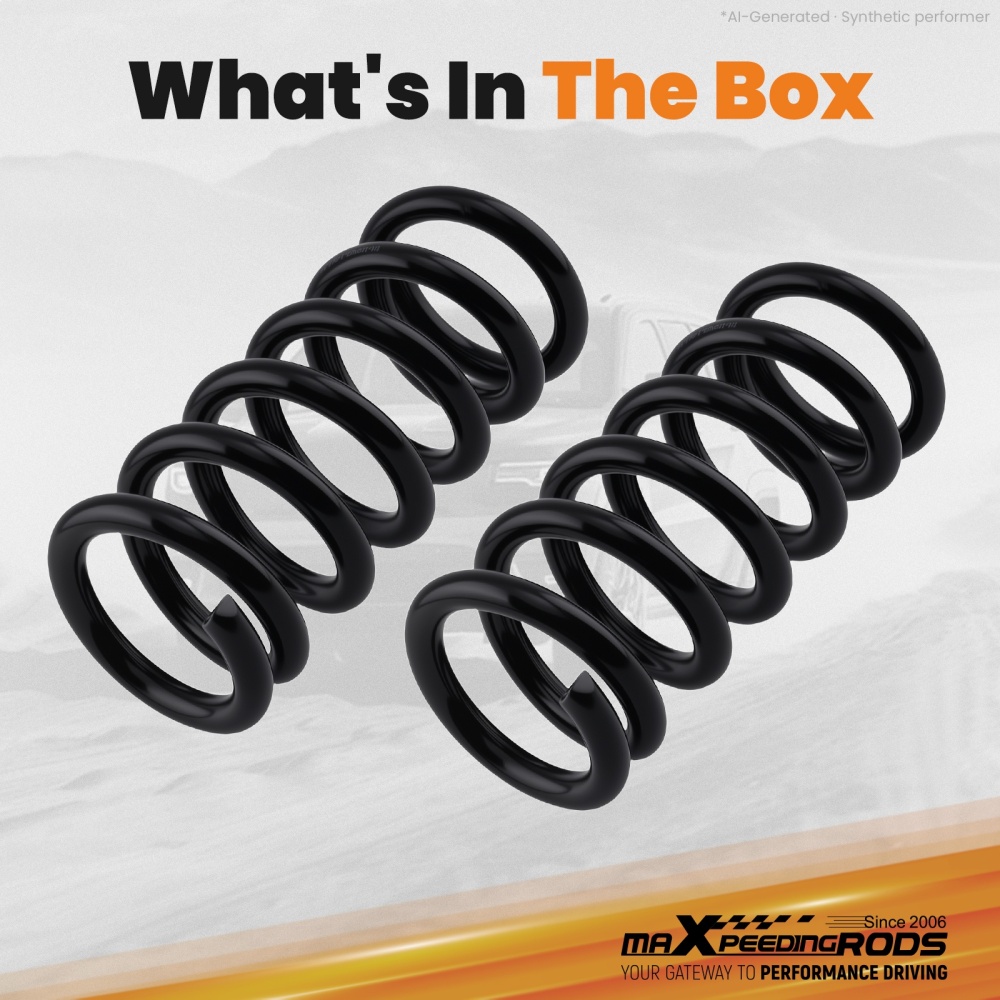 2 Front Lift Spring compatible for Dodge Ram D100/D150 2WD 1972-1993 All Cabs