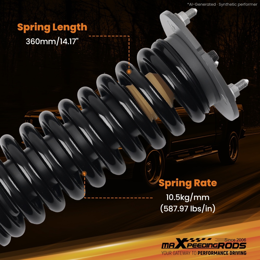 0-2 Front Leveling Strut compatible for Nissan Titan 4WD 2004-2015 Loaded Suspension