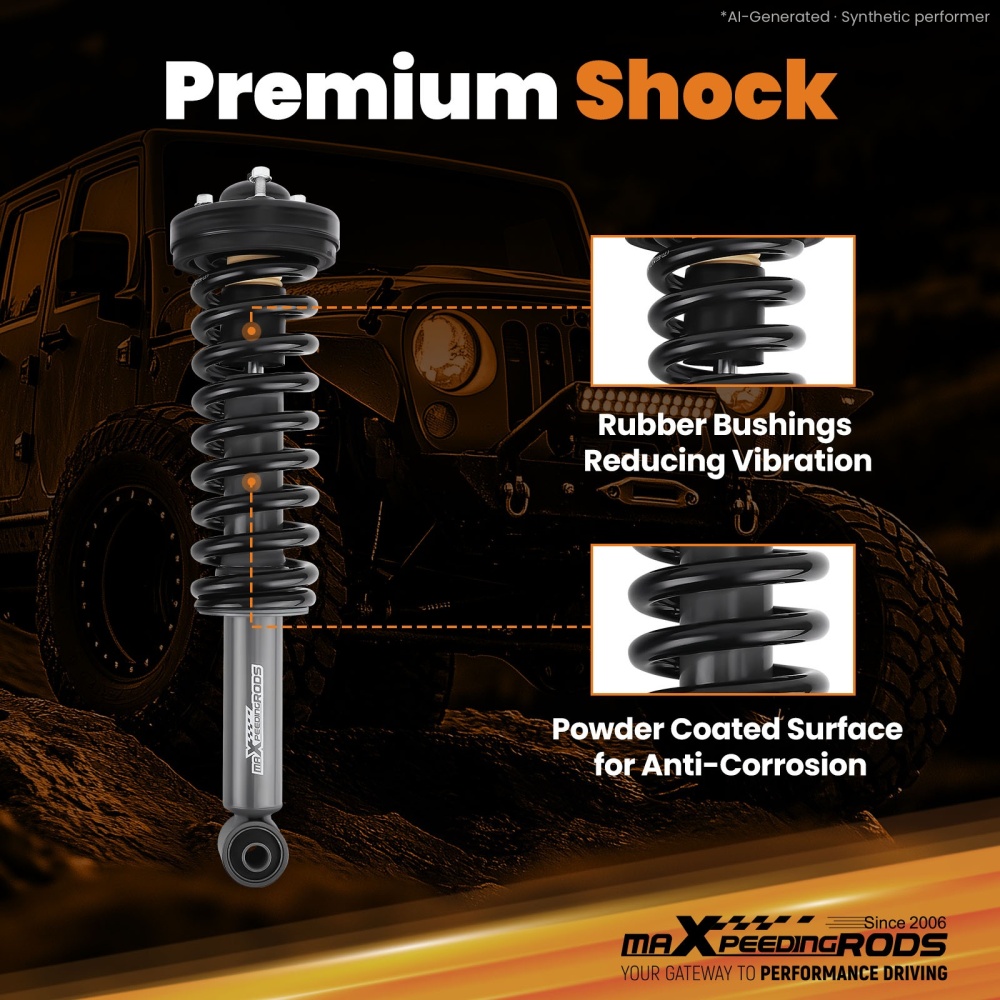 0-2 Front Leveling Strut compatible for Nissan Titan 4WD 2004-2015 Loaded Suspension