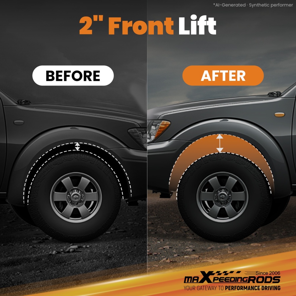 0-2 Front Leveling Strut compatible for Nissan Titan 4WD 2004-2015 Loaded Suspension