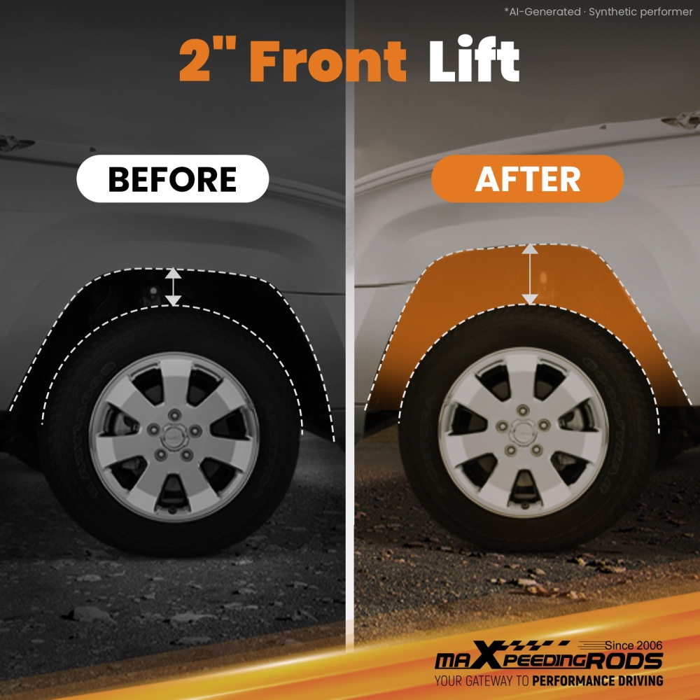 maXpeedingrods 2 Front Lift Struts compatible for Nissan Titan 4WD 2017-2023 Loaded