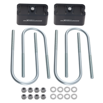 2 Aluminum Rear Lowering Block for 04-12 compatible for Chevy Colorado/Canyon 2WD w/Bolts