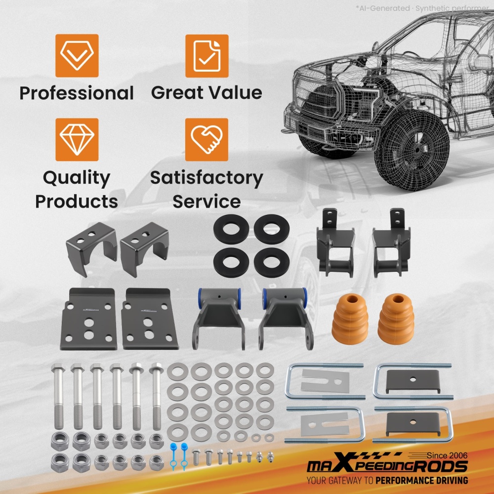 Flip Kit Rear compatible for Ford F150 2021-2025 4.5 5.5 Steel Lowering 2WD 4WD