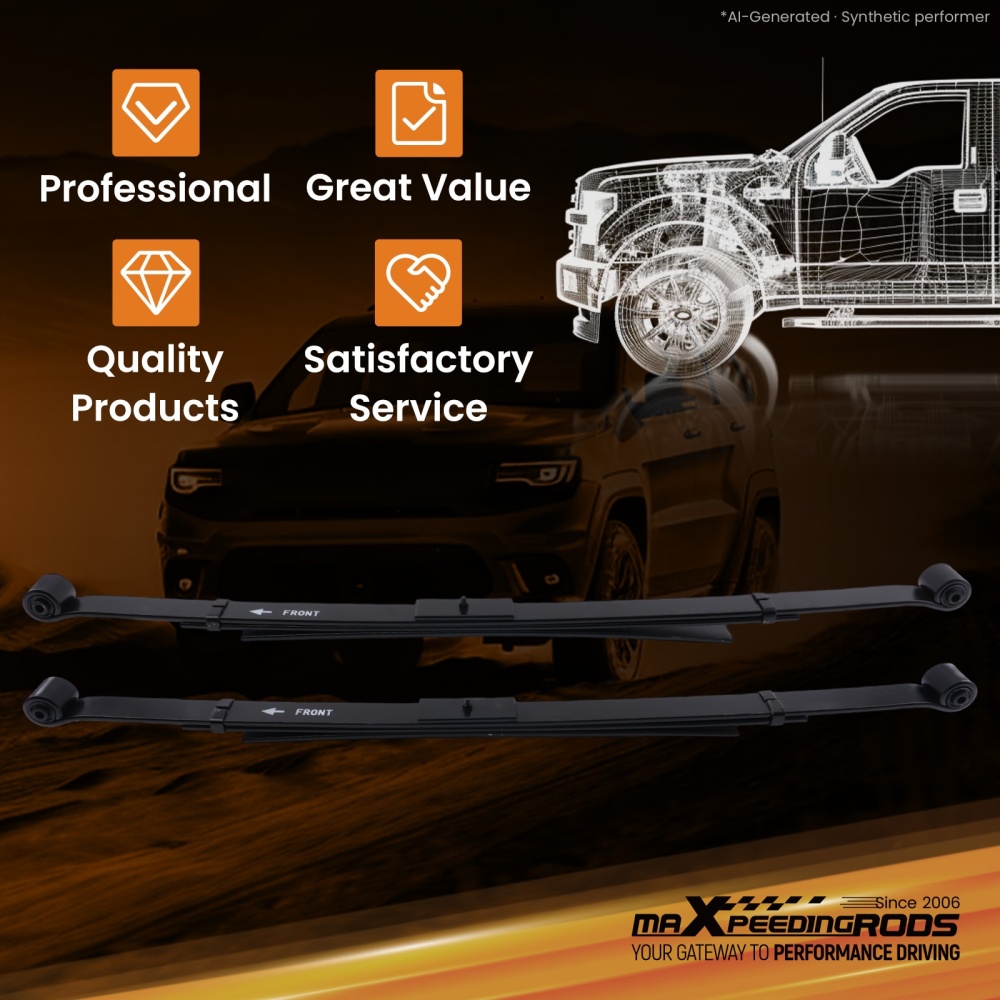 4 Leaf Spring Rear Lowering compatible for Ford Ranger/Mazda B2300/B3000 1993-1997 2WD