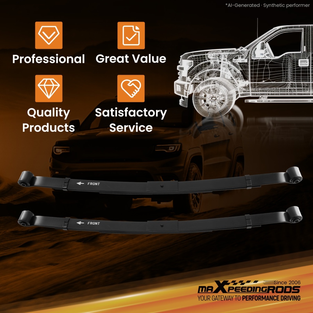 3 Rear Leaf Spring Lowering Kit compatible for GM S-Series Blazer/Jimmy 1998-2005