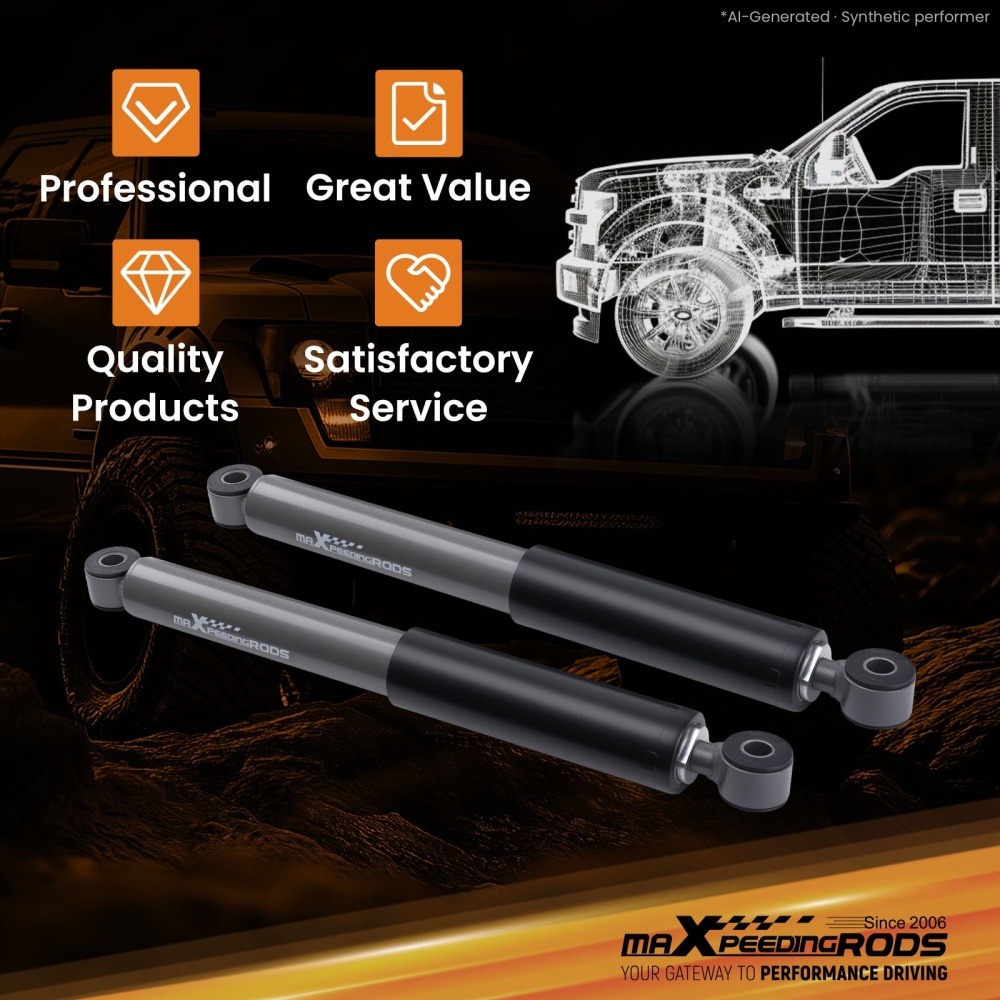 Rear 3 Drop Lowering Shock compatible for Toyota Pickup 1984-1995 325mm Collapsed 2PCS