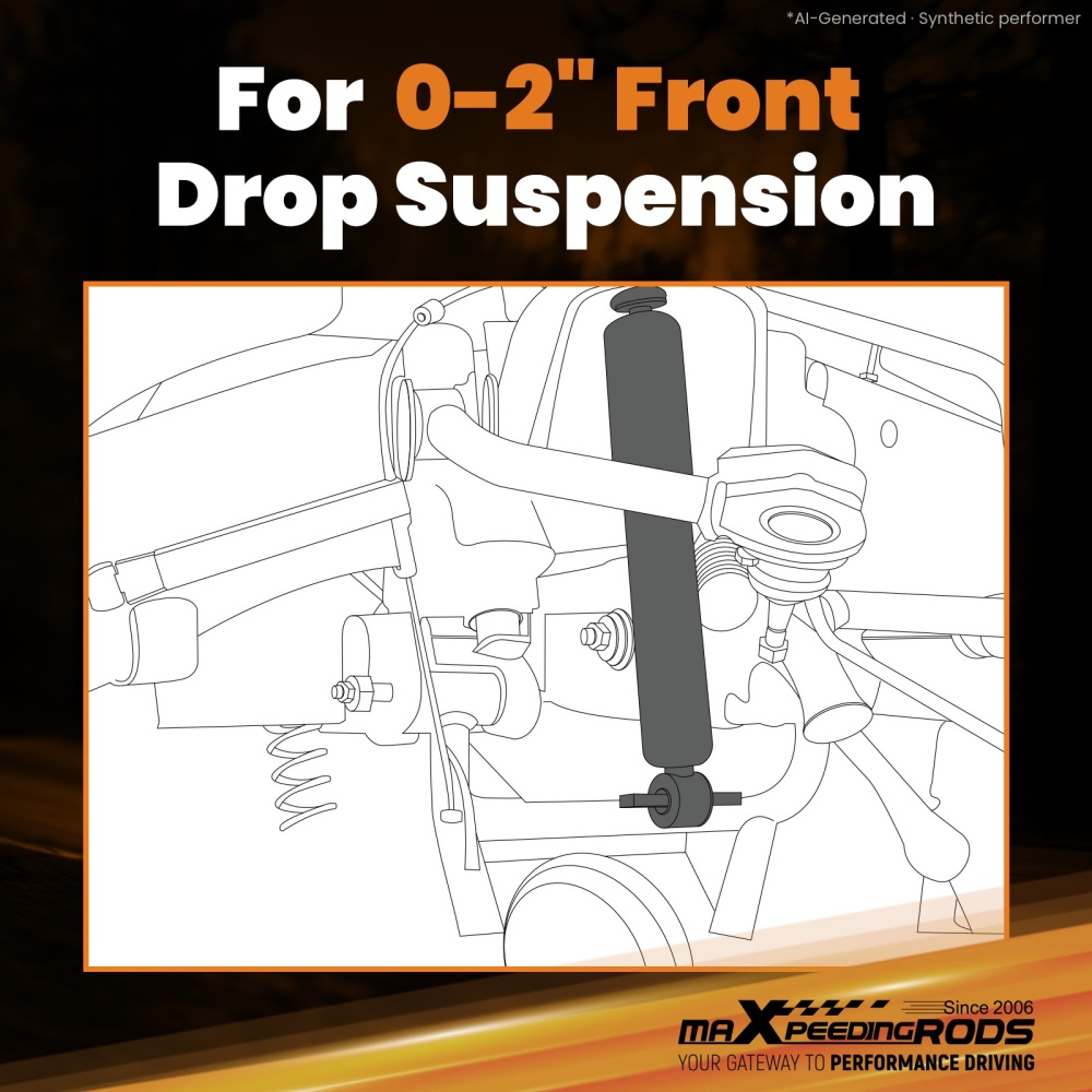 Front Lowering Shock compatible for Chevrolet S10 Blazer compatible for GMC Sonoma 1995-2003 Charged