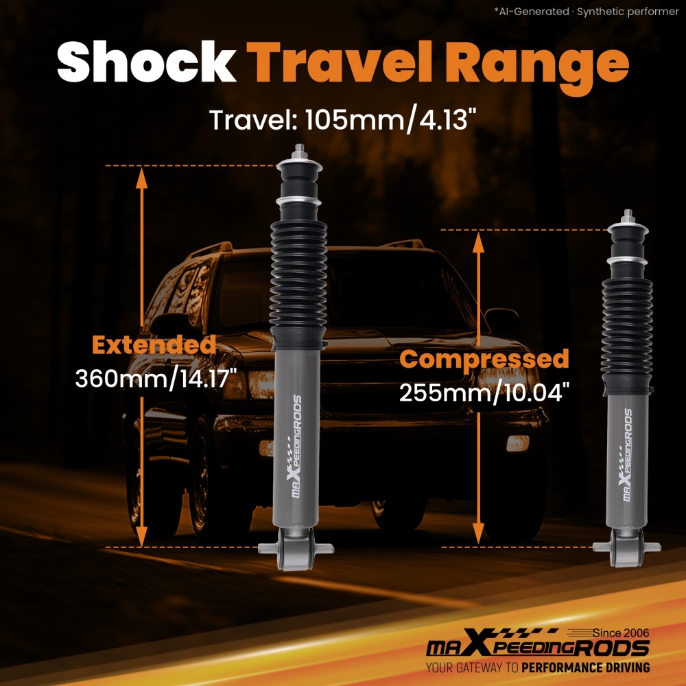 Front Lowering Shock compatible for Chevrolet S10 Blazer compatible for GMC Sonoma 1995-2003 Charged