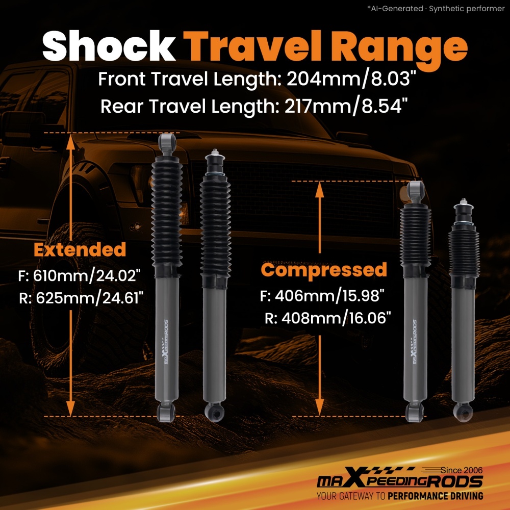 3/5 Lowering Kit compatible for Ford Ranger 2WD 1983-1997 Coil Springs Flip Hardware