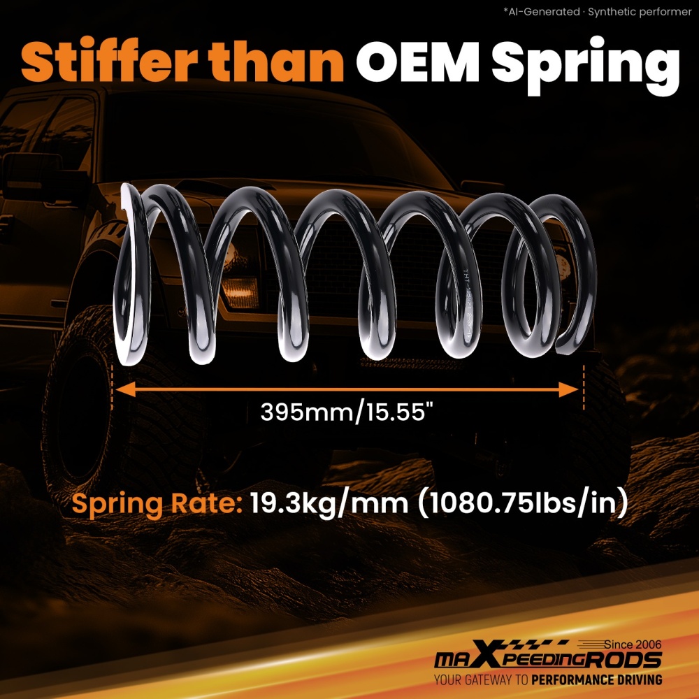 3/5 Lowering Kit compatible for Ford Ranger 2WD 1983-1997 Coil Springs Flip Hardware