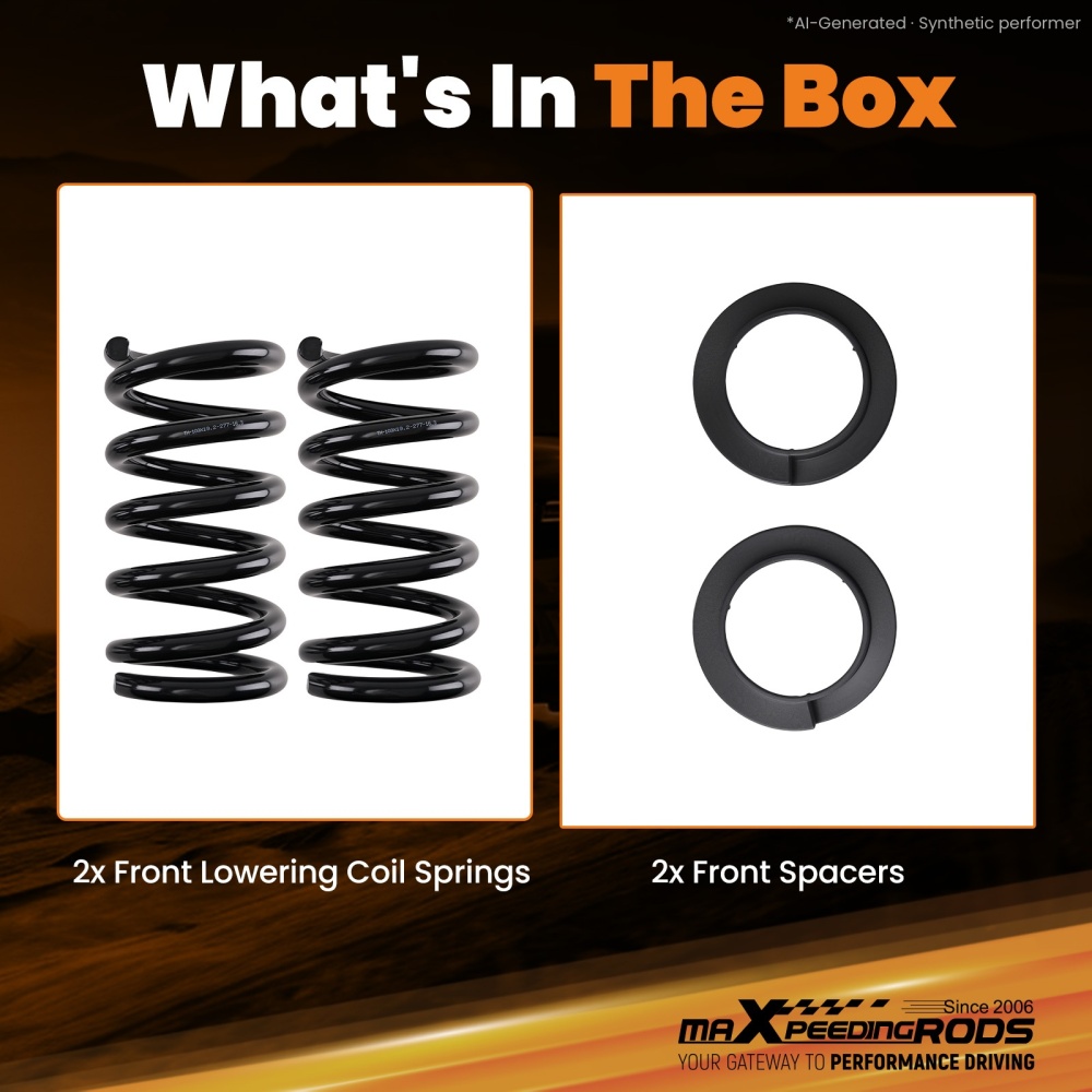 2 3Front Coil Spring Lowering Kit compatible for Chevy Blazer/Compatible for GMC Jimmy 1998-2005