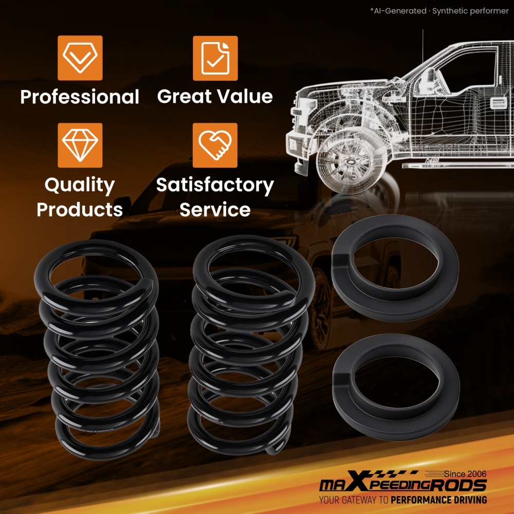2 3Front Coil Spring Lowering Kit compatible for Chevy Blazer/Compatible for GMC Jimmy 1998-2005