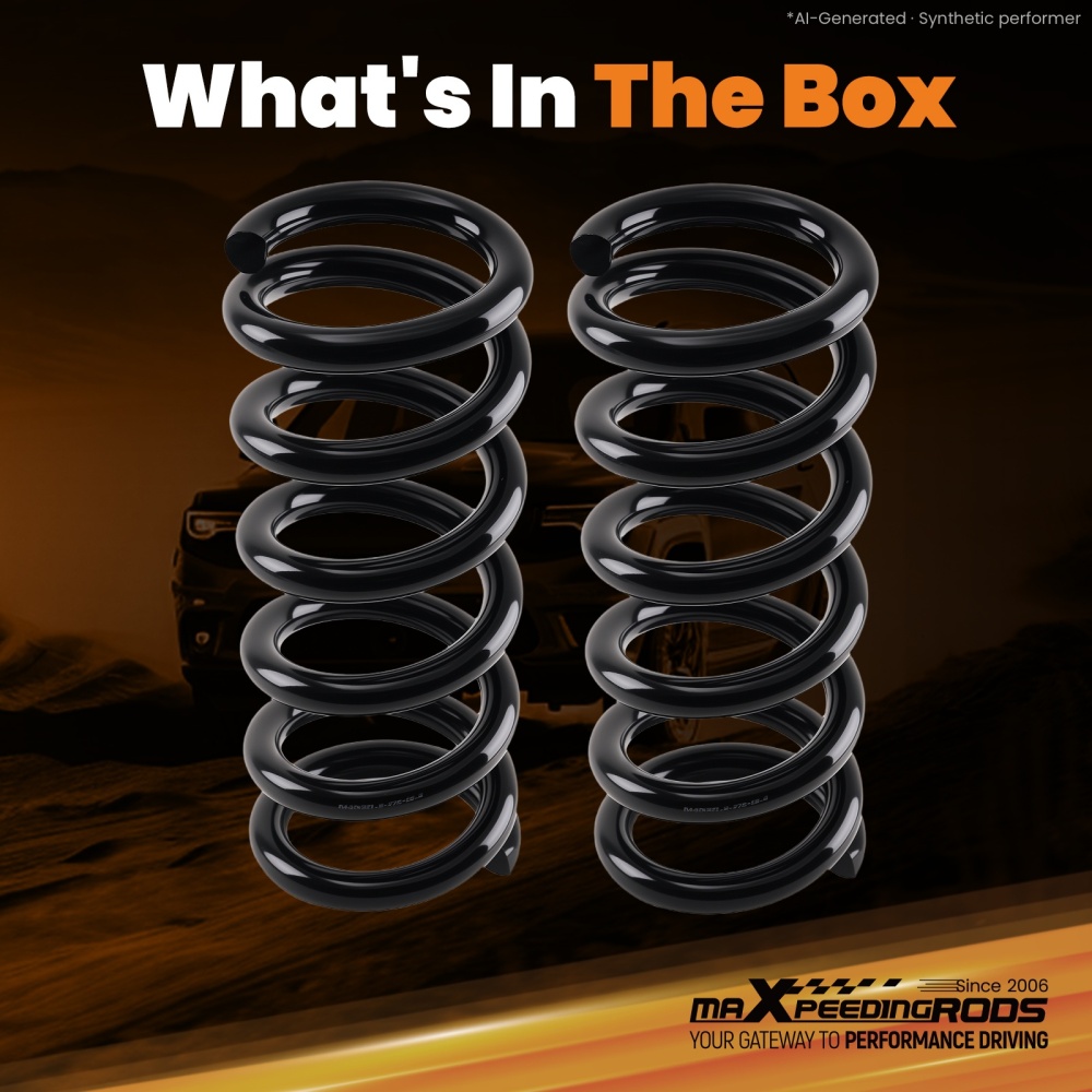 1 Front Coil Spring Lowering compatible for Chevrolet C1500 compatible for Silverado 1988-1998 V8 2WD