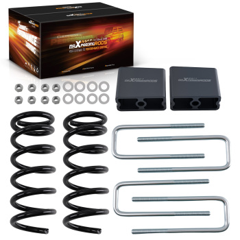 3 Front 4 Rear Drop Spring Kit compatible for Toyota Tacoma 2WD 1995.5-2004 5 Lug