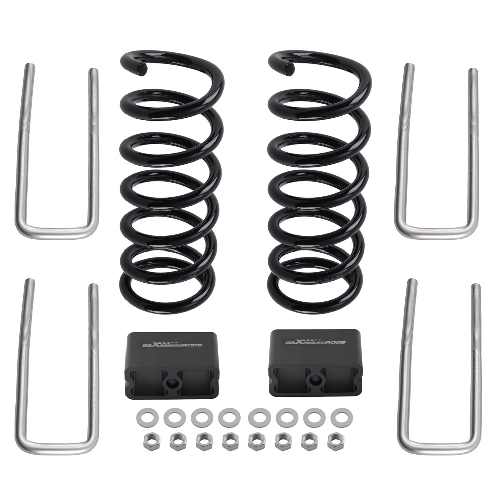 F:2 R:3 Lowering Spring Kit compatible for Toyota Tacoma 2WD 1995.5-2004 5 Lug