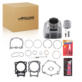 Cylinder Piston Gaskets Top End Rebuild Kit compatible for Honda Rancher TRX350 00-2006