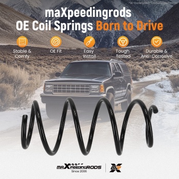 2x Coil Spring Front Suspension compatible for Opel Corsa E X15 2014- 13433401 13433402