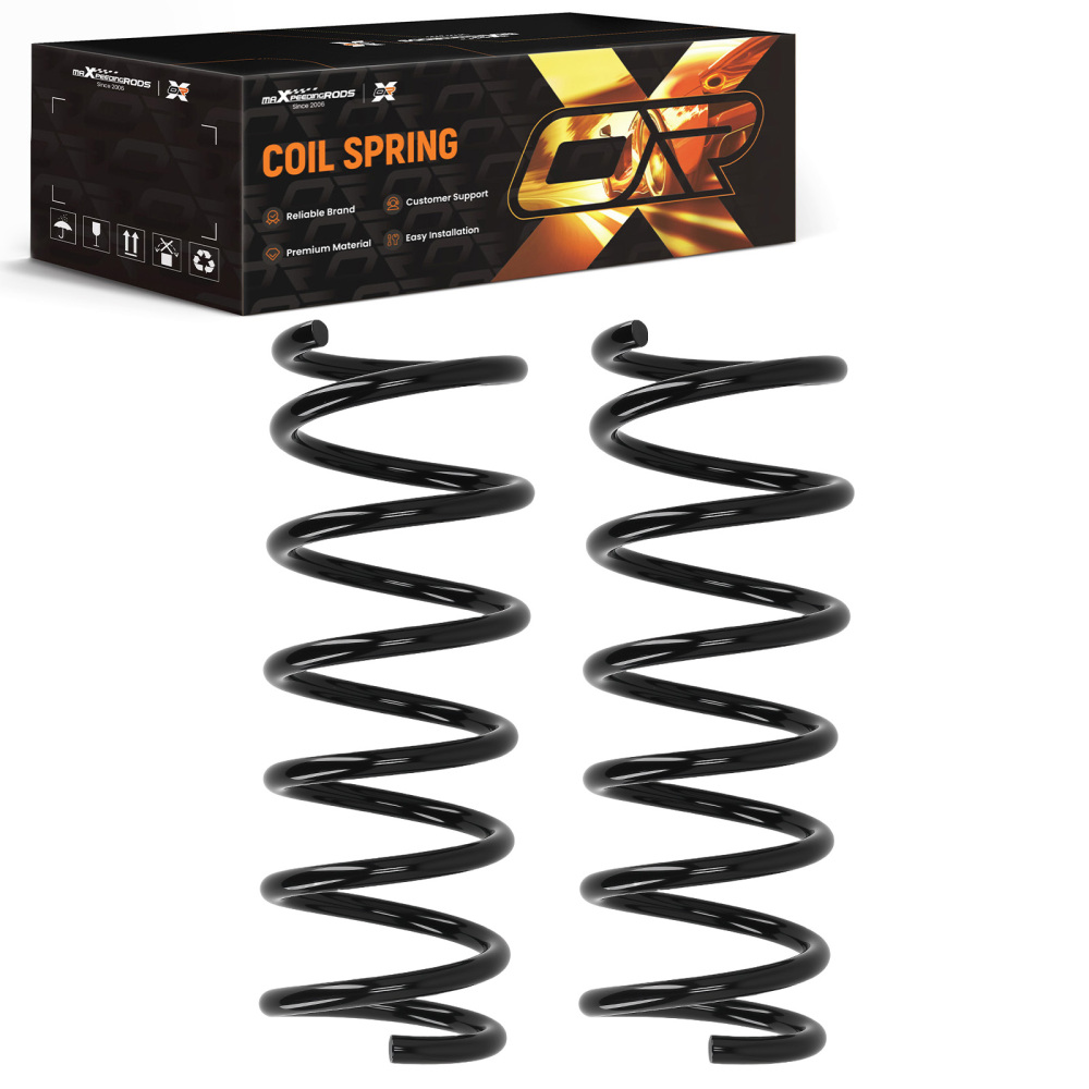 2x Arrière Ressort 370mm compatible pour Volvo XC60 2009-2017 31304156 Acier 6.85 Spires