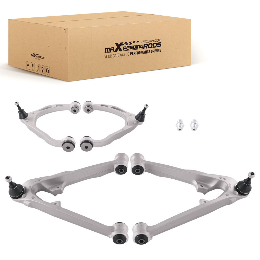 Upper Lower Aluminum Control Arms For 2014-2016 compatible for Chevy Silverado GMC Sierra 1500