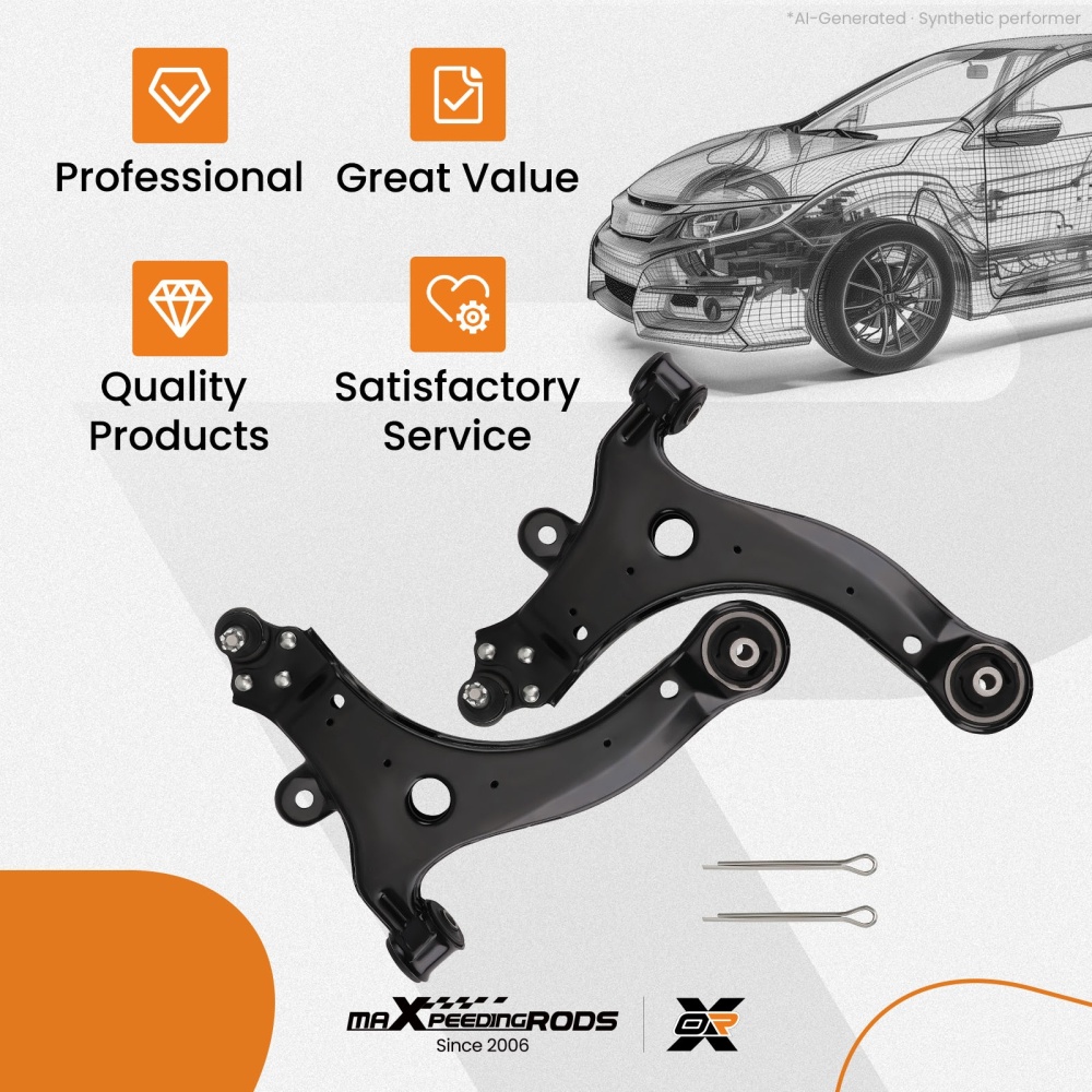 2x Front Lower Control Arms Ball Joints compatible for Chevy Impala Venture compatible for Pontiac Montana