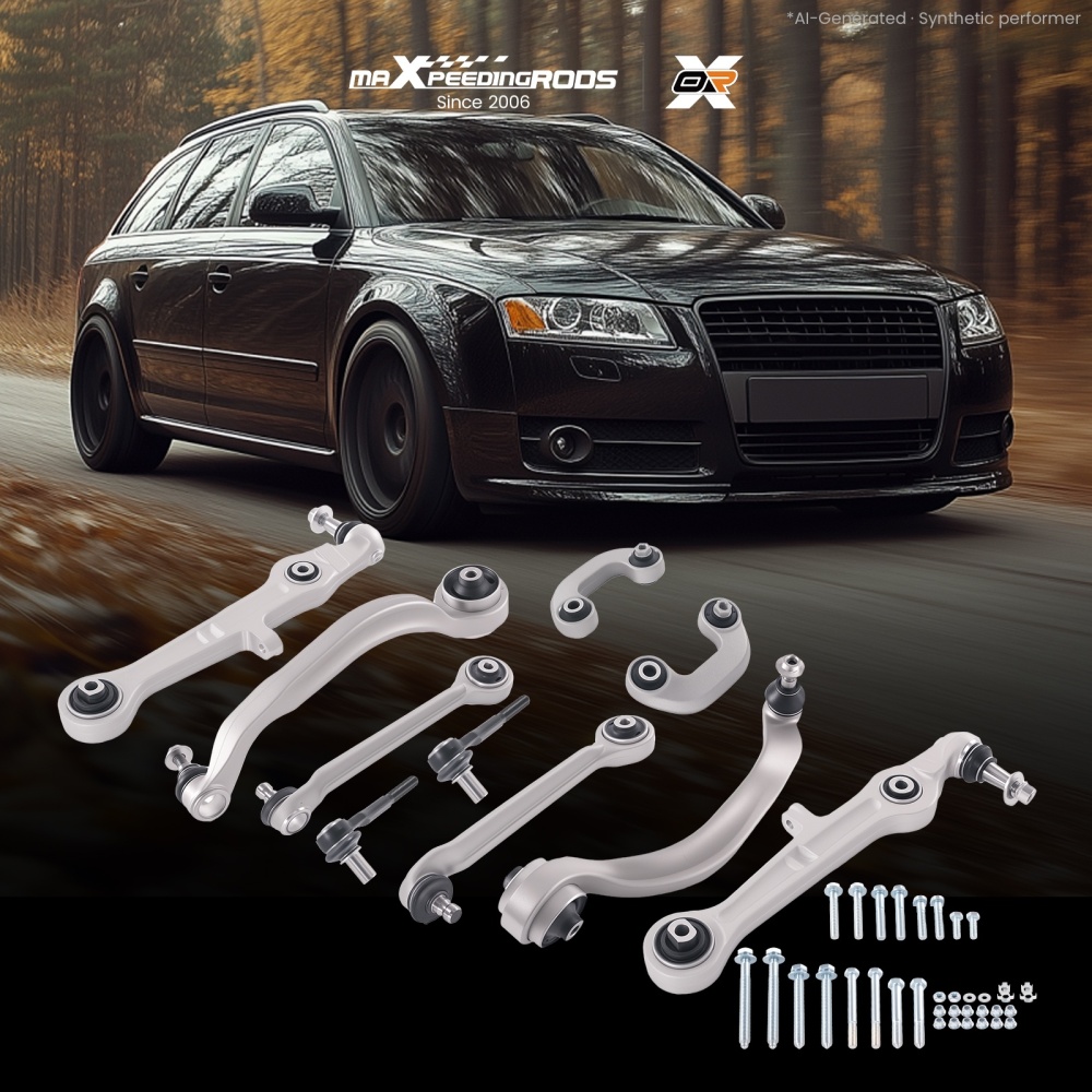 12PC Suspension Control Arm compatible for Audi A4 8EC 8ED compatible for Seat Exeo 2004-2013