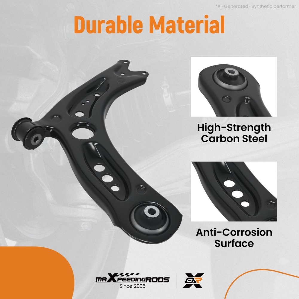 1X FRONT LOWER RIGHT CONTROL ARM WISHBONE compatible for AUDI A3 compatible for SKODA OCTAVIA 3 compatible for VW GOLF 7
