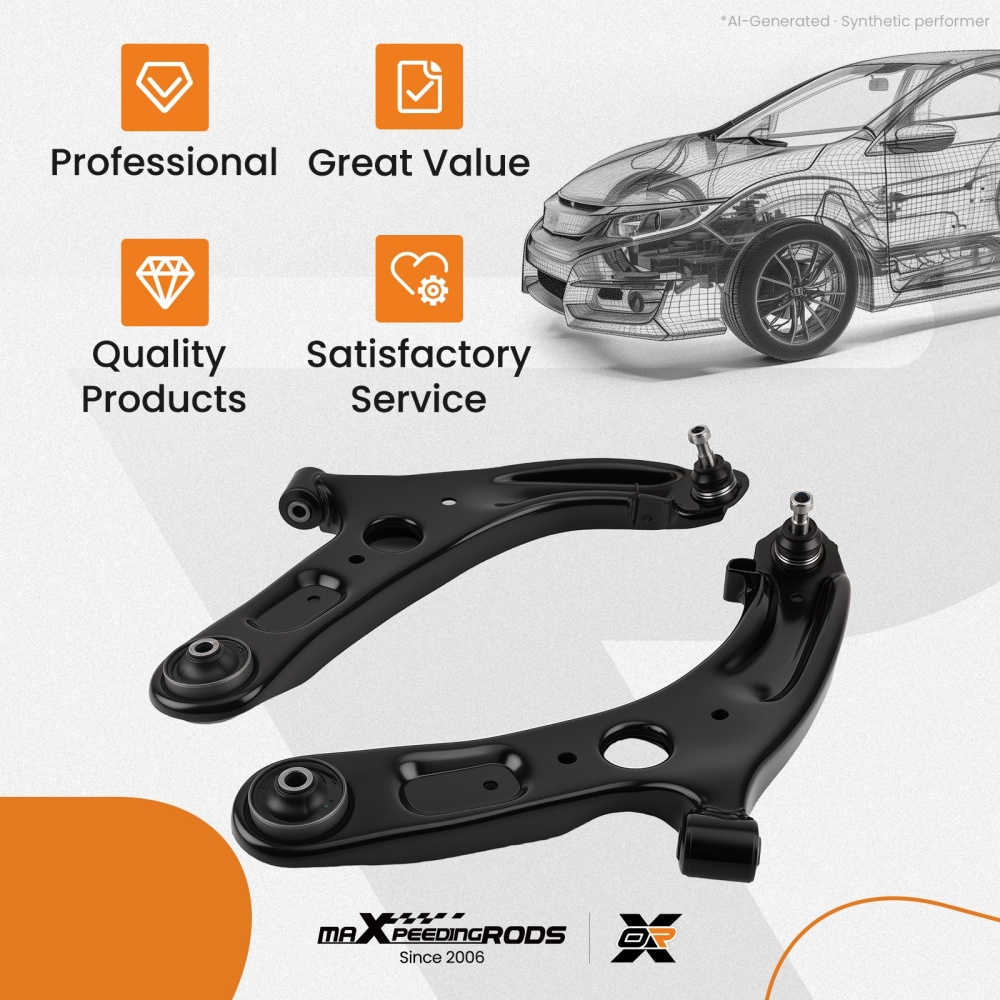Front Lower Control Arms for 2011-2017 compatible for Hyundai Elantra Veloster Left & Right