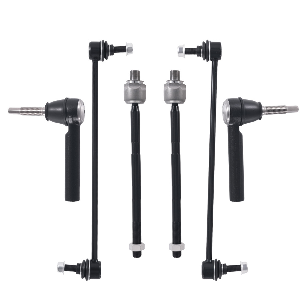 8x Front Lower Control Arms Sway Bar Link Tie Rods for 2008-2017 compatible for Buick Enclave