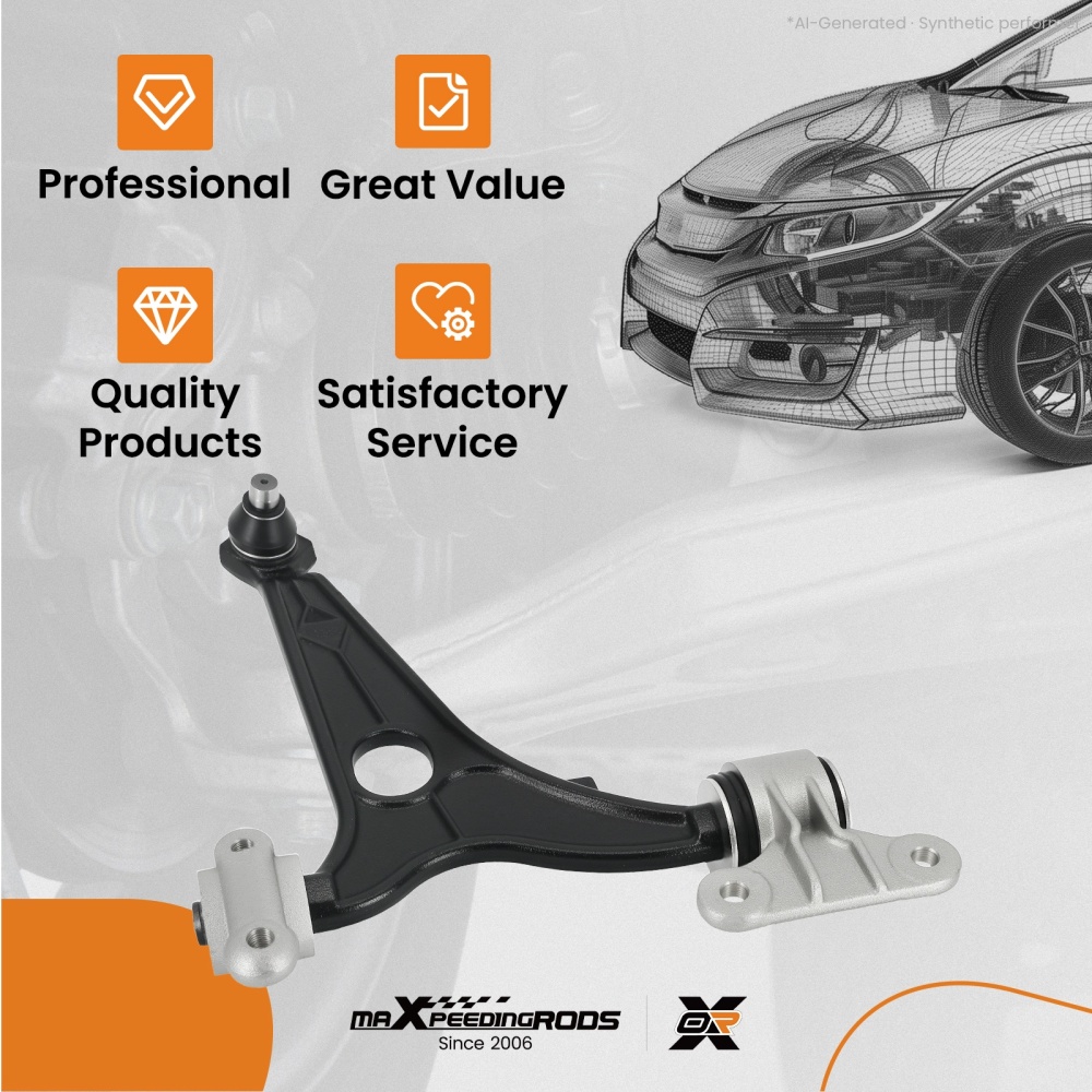 Front Lower Right Wishbone Kit compatible for Peugeot Expert/Tepee 07-17 3521.S0