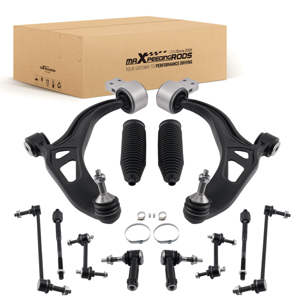 12x Front Suspension Lower Control Arms Kit For 2011-2017 compatible for Ford Explorer 3.5L V6
