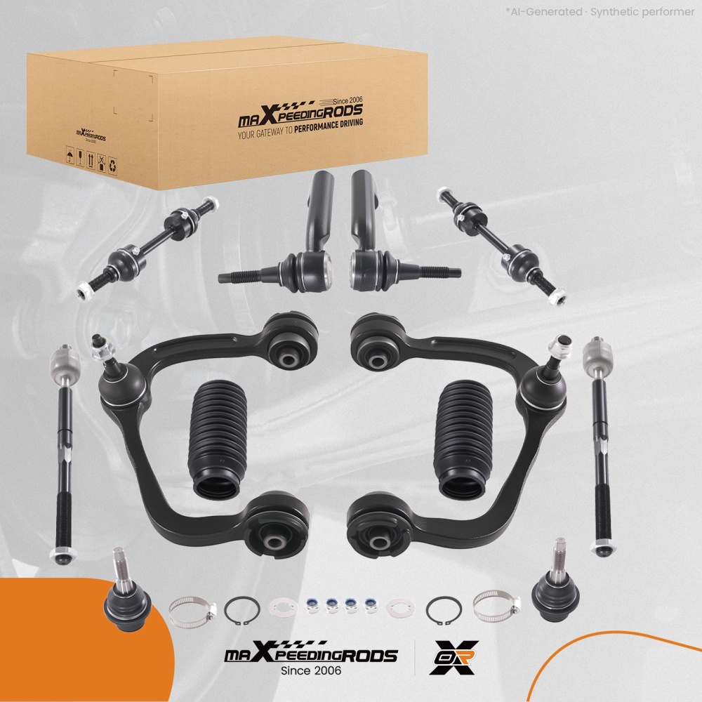 12x Front Upper Control Arm w/ Lower Ball Joint Sway Bar for F-150 2009-2014 4X4