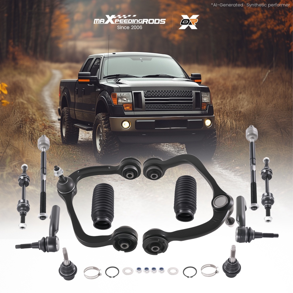 12x Front Upper Control Arm w/ Lower Ball Joint Sway Bar for F-150 2009-2014 4X4