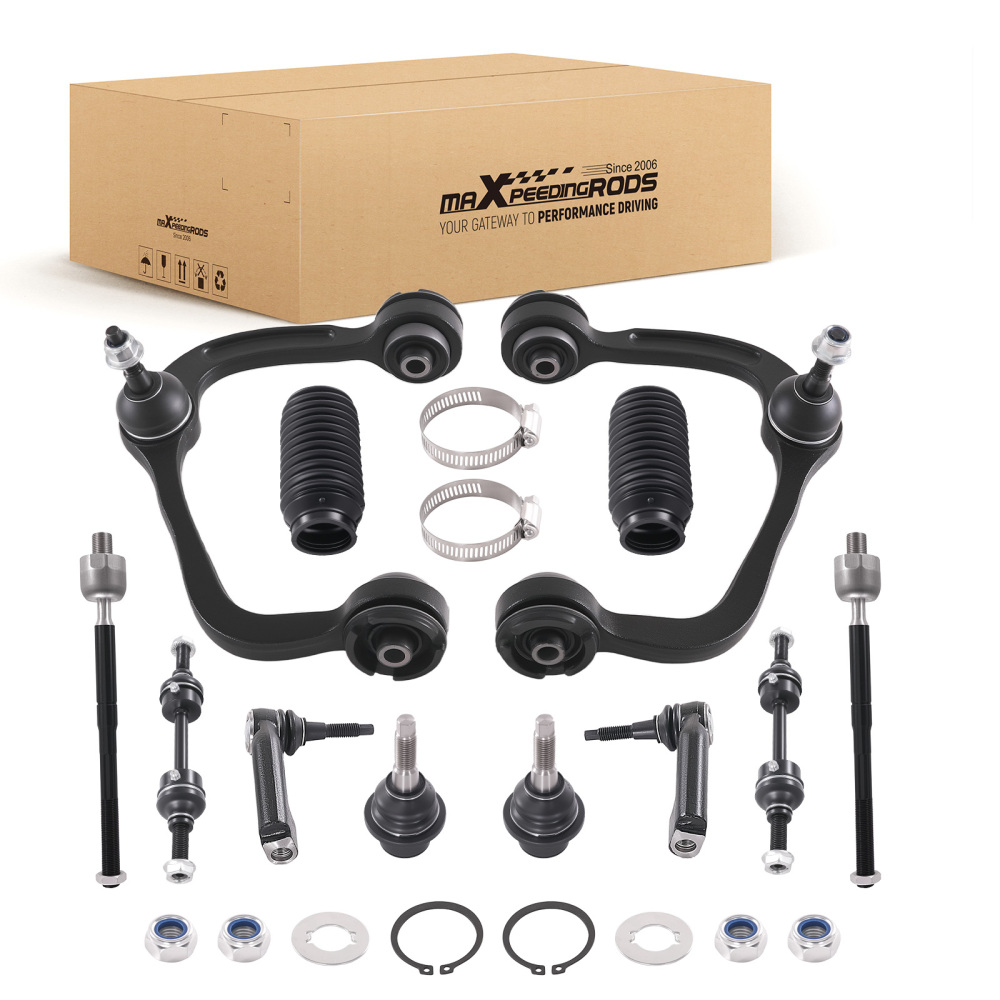 12x Front Upper Control Arm w/ Lower Ball Joint Sway Bar for F-150 2009-2014 4X4