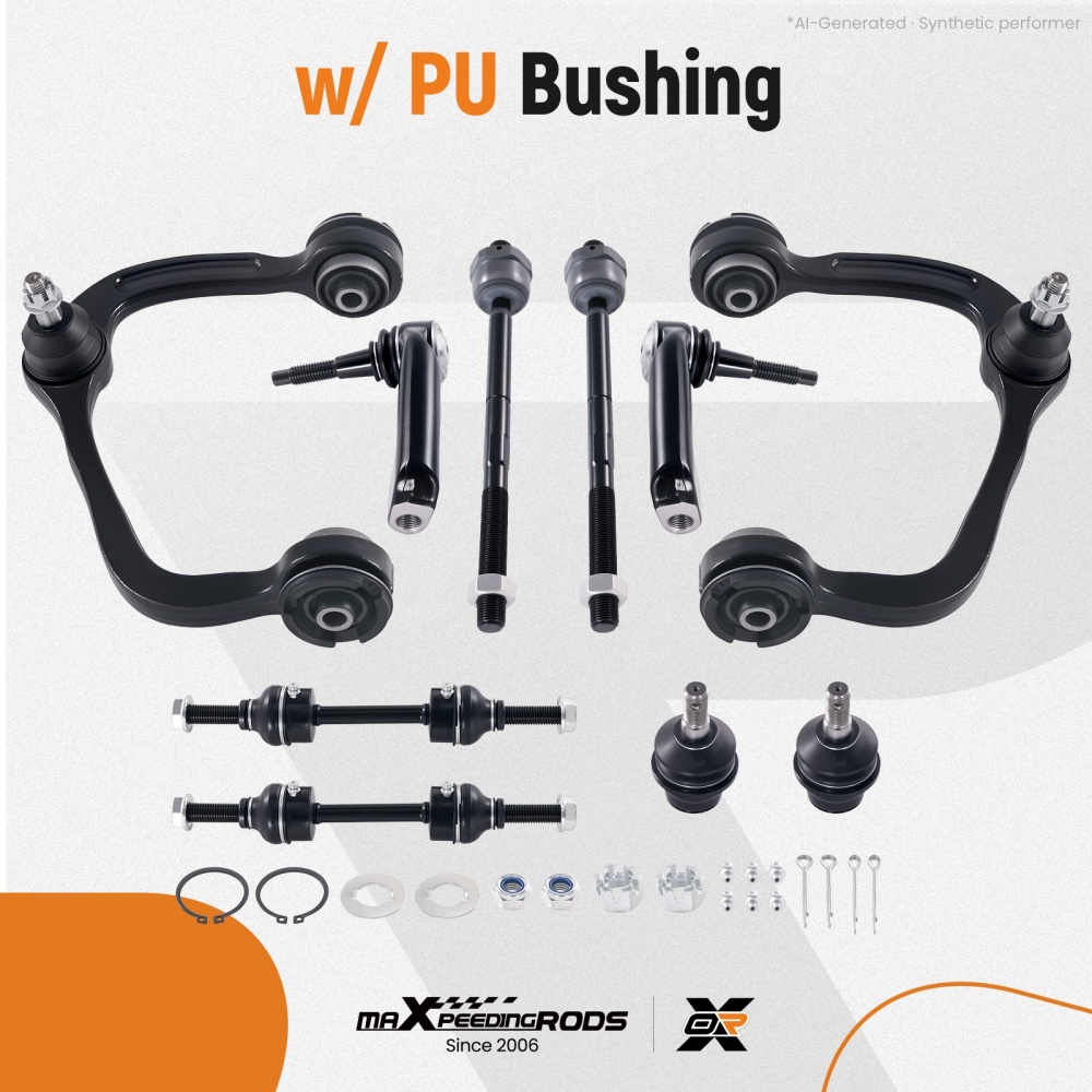 10x Front Lower Control Arms Sway Bar Tie Rods compatible for Ford F150 F-150 2009-2014