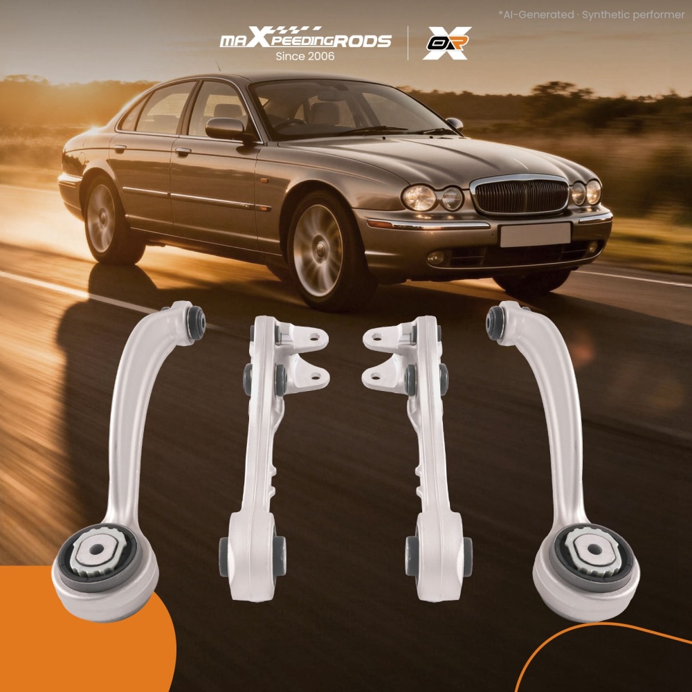 Control Arm Assembly compatible for Jaguar S-Type XF XJ C2C39683 XR845712 Aluminum