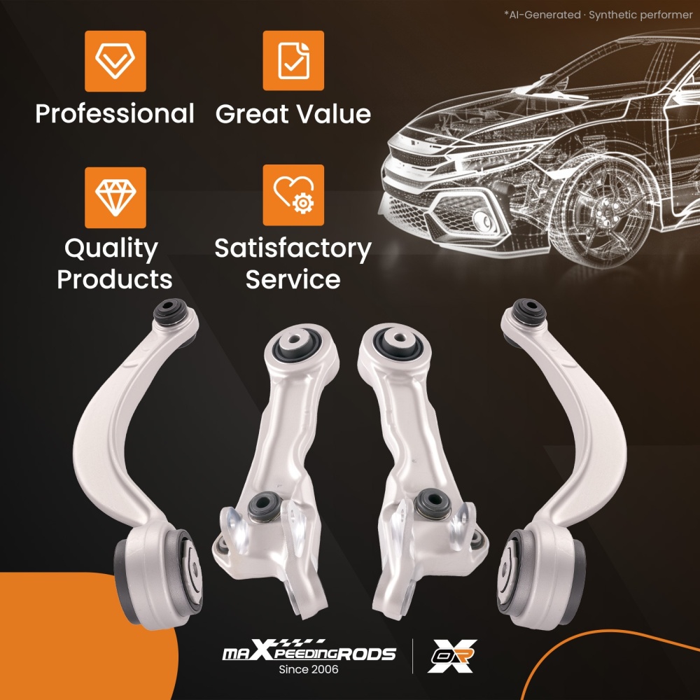 Control Arm Assembly compatible for Jaguar S-Type XF XJ C2C39683 XR845712 Aluminum