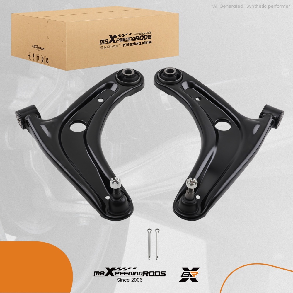 2x Front Lower Wishbone Control Arms compatible for Honda Jazz Mk2 GD GE2 GE3 2002-2008