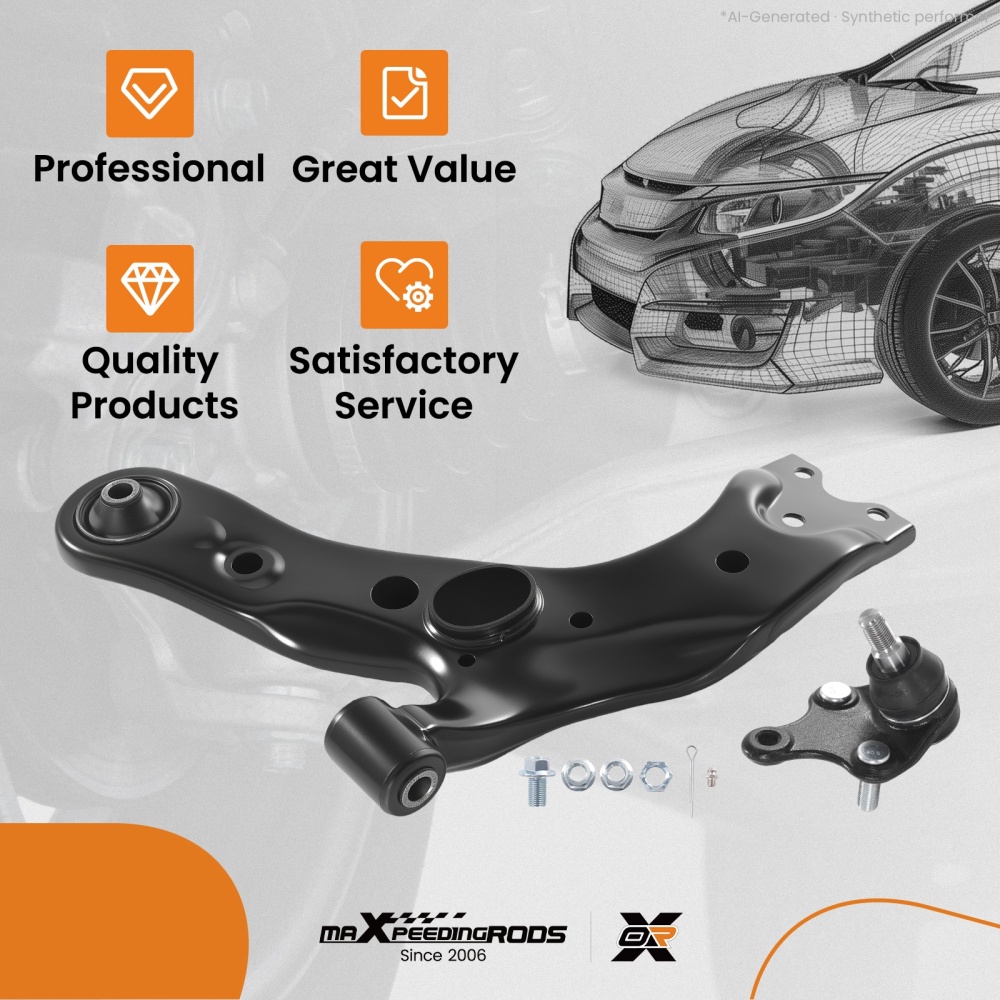 1pc Front Lower Control Arm Driver Side compatible for Toyota RAV4 06-18 LexusNX300h 18-21