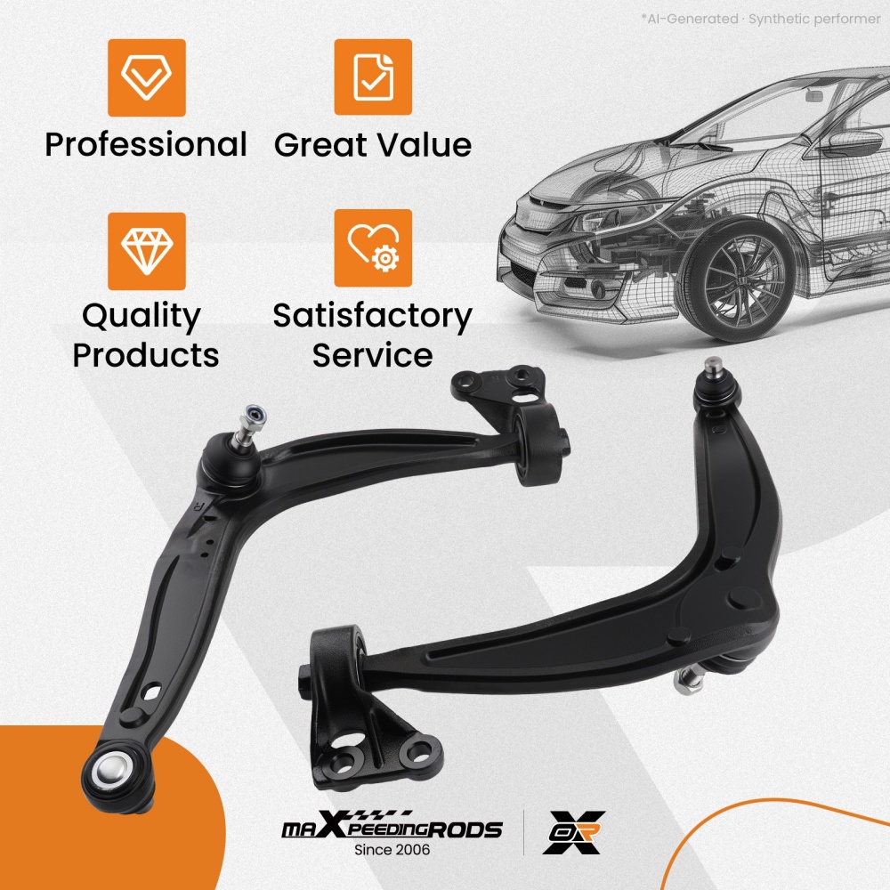 2pc Front Left Right Wishbones Control Arms compatible for MG MG6 1.8 2010-2023 30017443