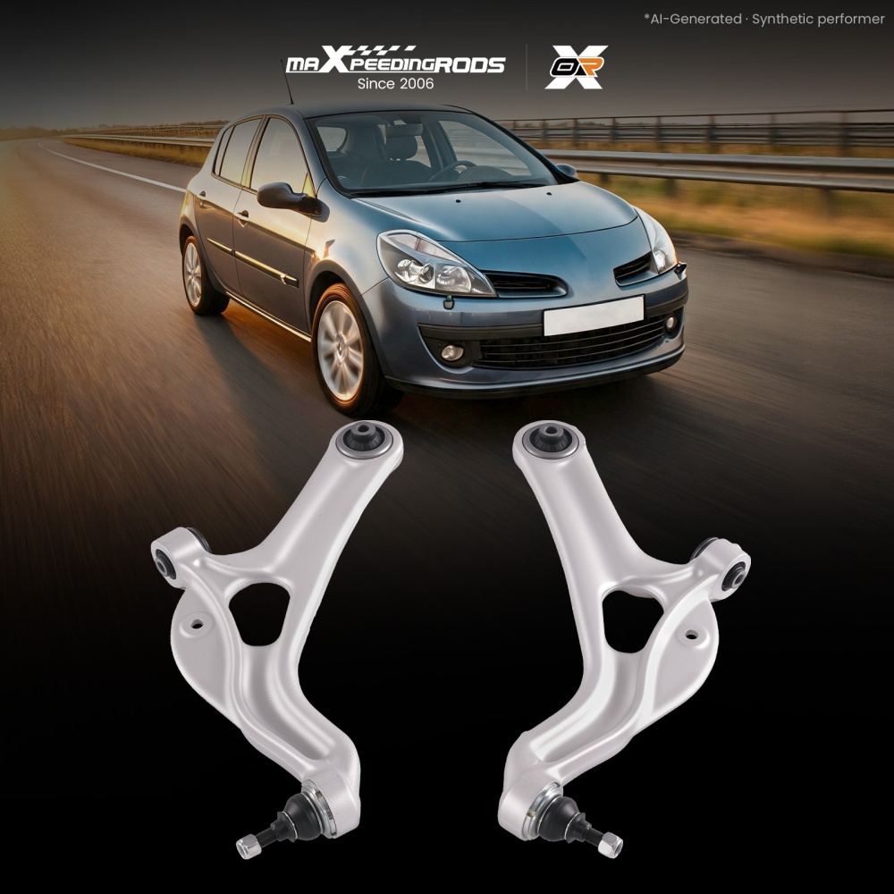 Control Arms Front Lower Left Right compatible for Renault Clio MK III 2006-2012