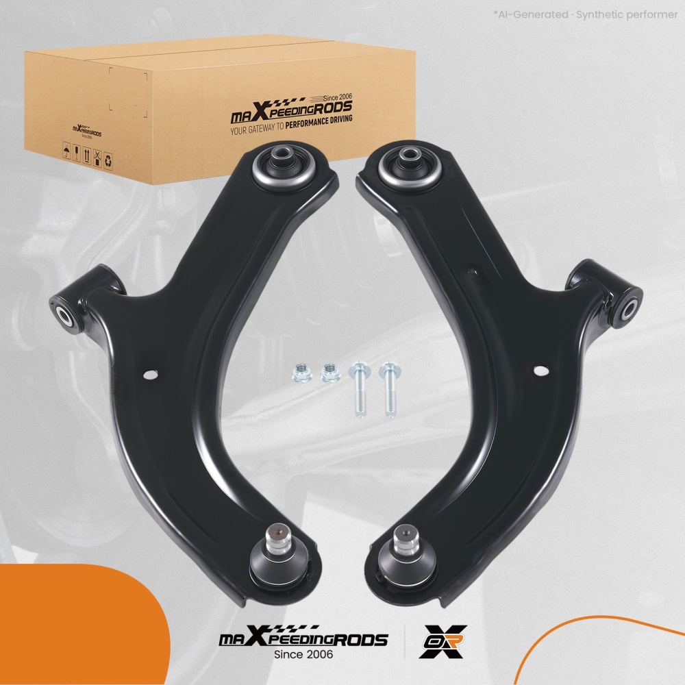 2pc Front Lower Wishbone compatible for Renault Clio III Hatch/Grandtour 05-14 8200346942