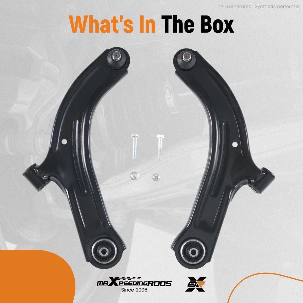 2pc Front Lower Wishbone compatible for Renault Clio III Hatch/Grandtour 05-14 8200346942